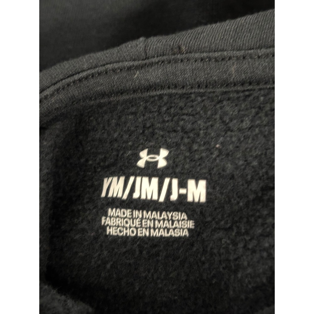 Under Armour Kids Youth Medium Black Camo Big Logo Fleece Pullover Hoodie YM - Picture 3 of 3